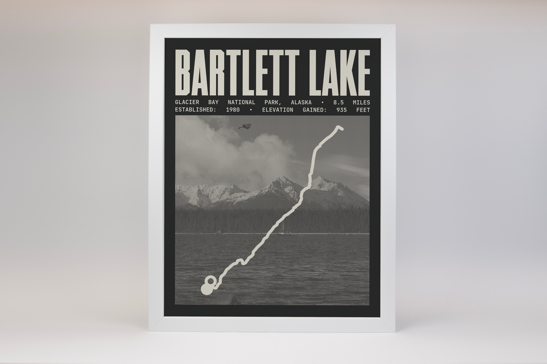 Bartlett Lake Trail Poster | Glacier Bay National Park Prints