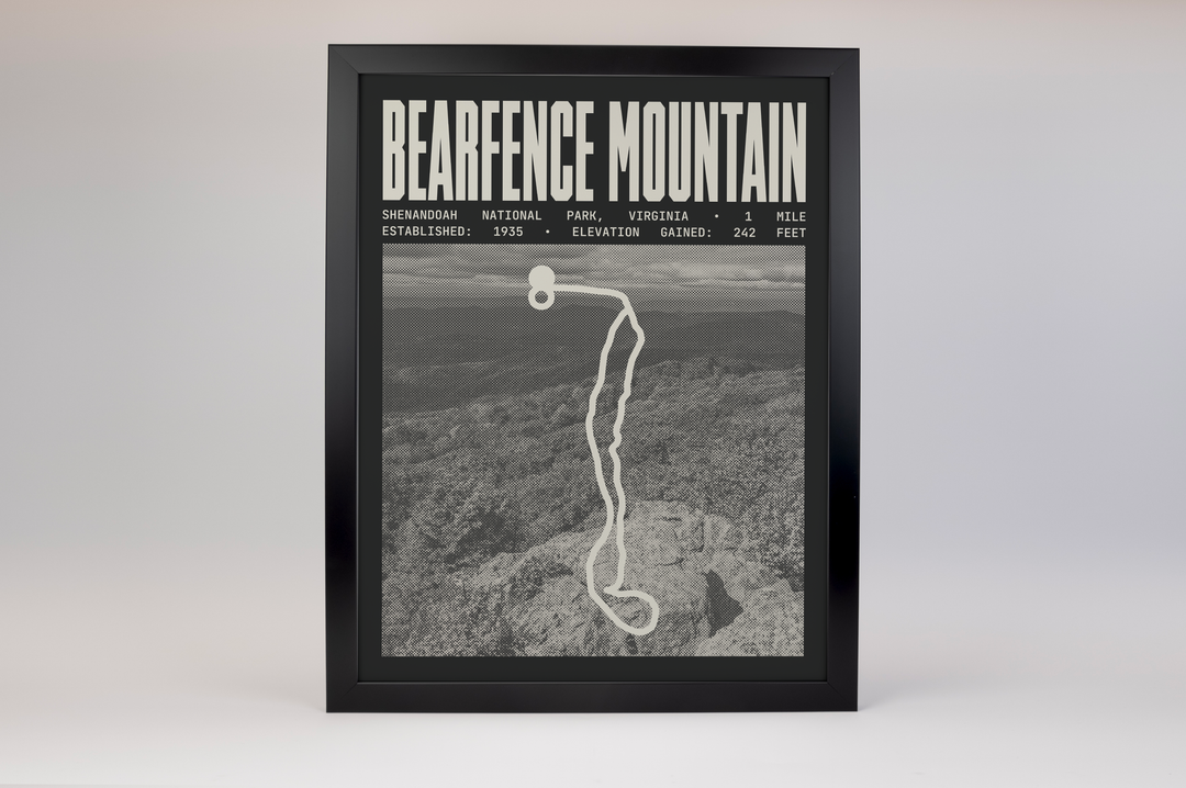 Bearfence Mountain Trail Poster | Shenandoah National Park Prints