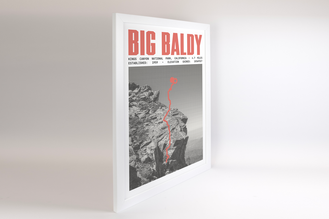 Big Baldy Ridge Trail Poster | Kings Canyon National Park Prints