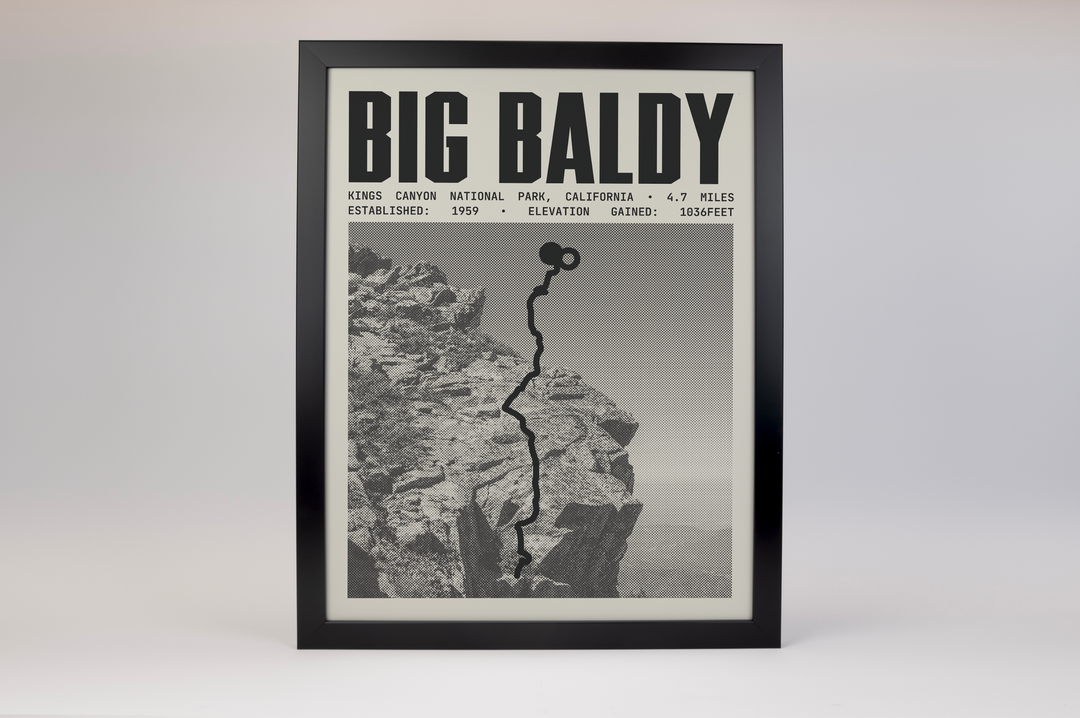 Big Baldy Ridge Trail Poster | Kings Canyon National Park Prints