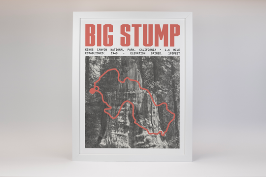 Big Stump Loop Poster | Kings Canyon National Prints