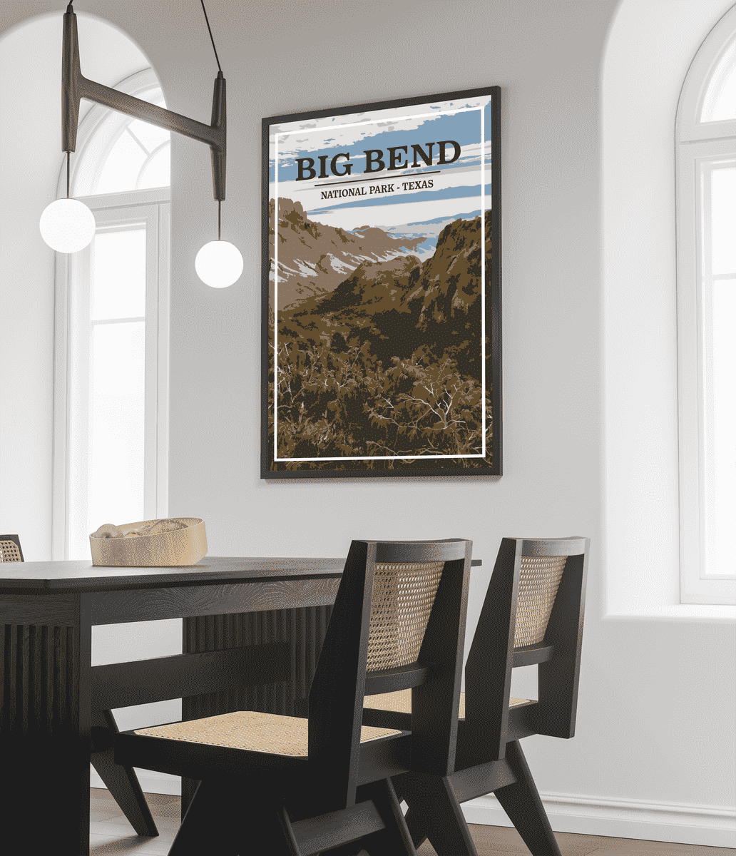 Big Bend National Park Print | Vintage Style