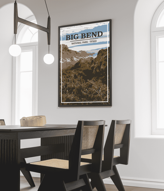 Big Bend National Park Print | Vintage Style