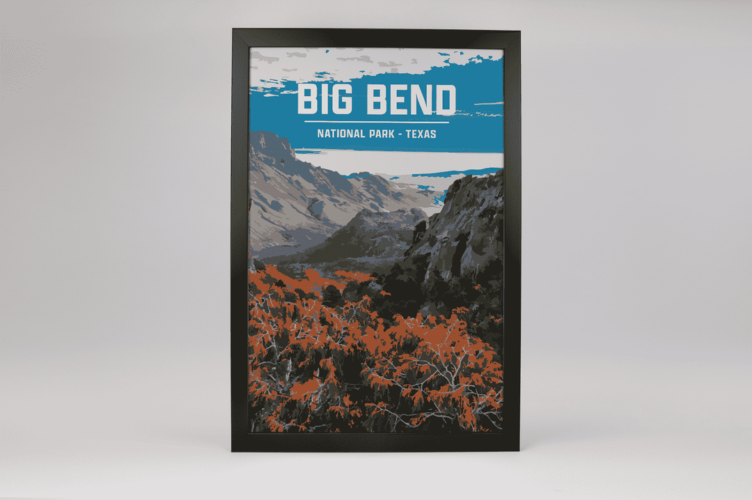 Big Bend National Park Print | Vintage Style