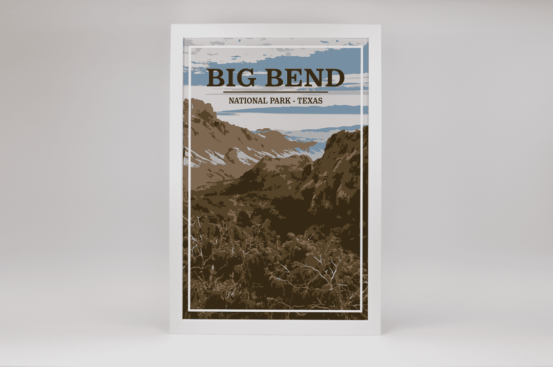 Big Bend National Park Print | Vintage Style