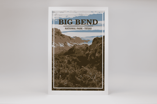 Big Bend National Park Print | Vintage Style