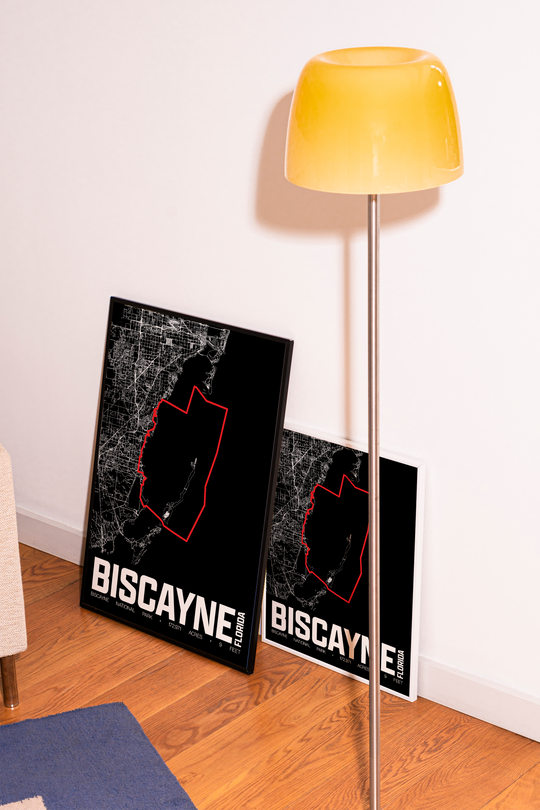 Biscayne National Park – Perimeter Map Print
