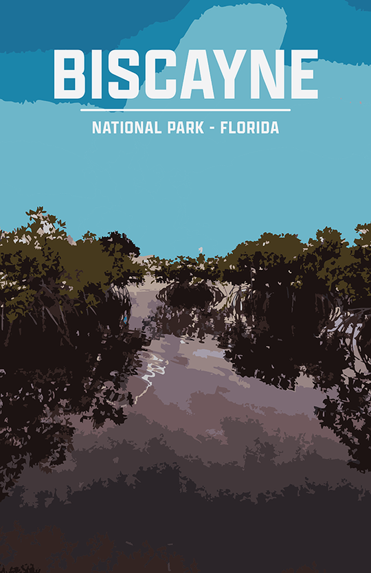 Biscayne National Park Print | Vintage Style