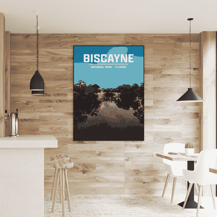 Biscayne National Park Print | Vintage Style