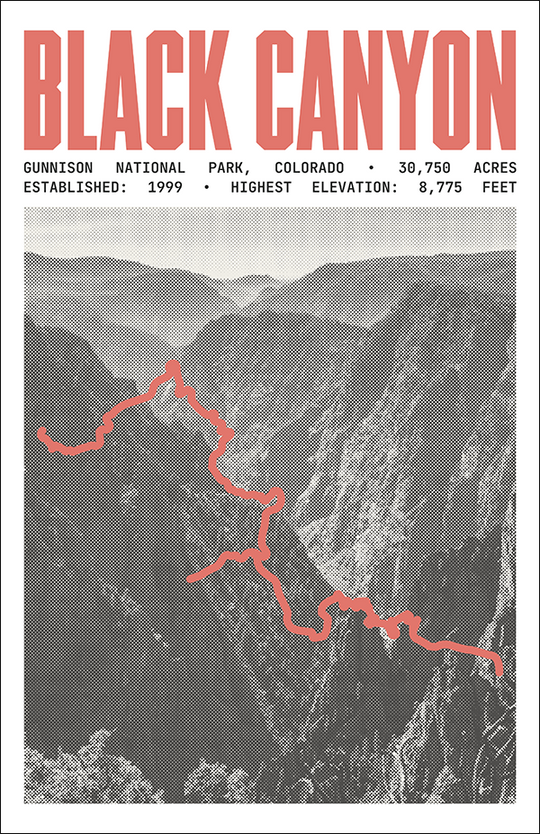 Black Canyon of the Gunnison National Park Poster