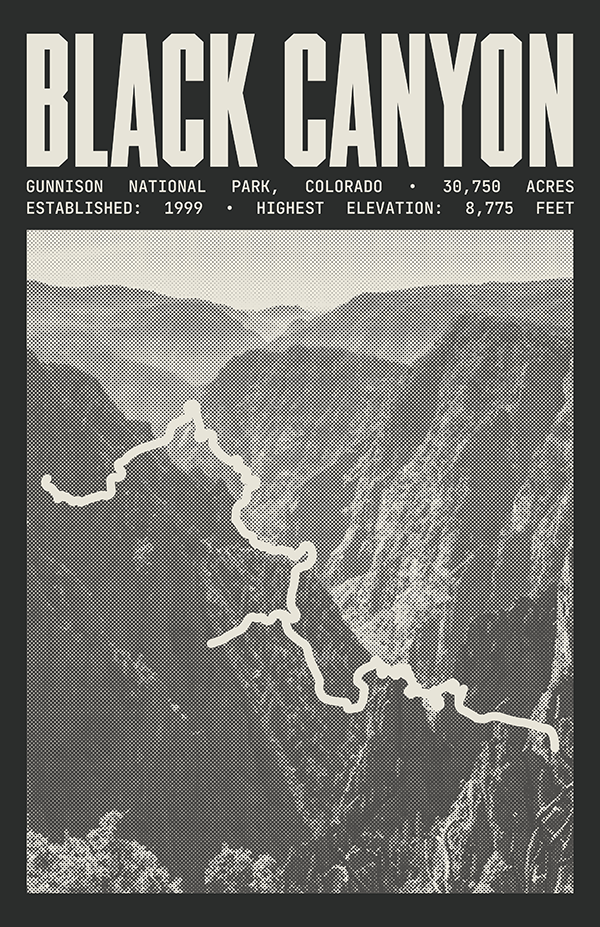 Black Canyon of the Gunnison National Park Poster