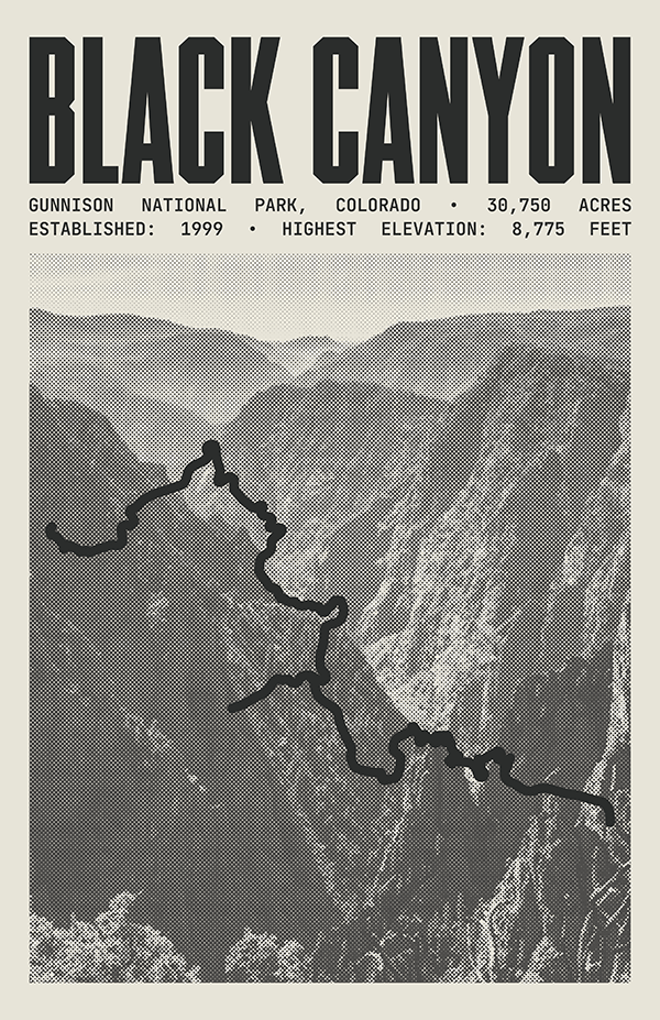 Black Canyon of the Gunnison National Park Poster