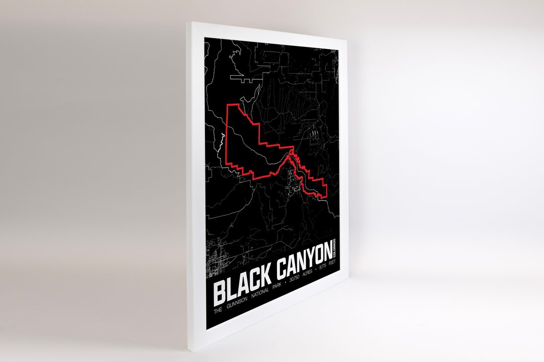 Black Canyon of the Gunnison National Park – Perimeter Map Print