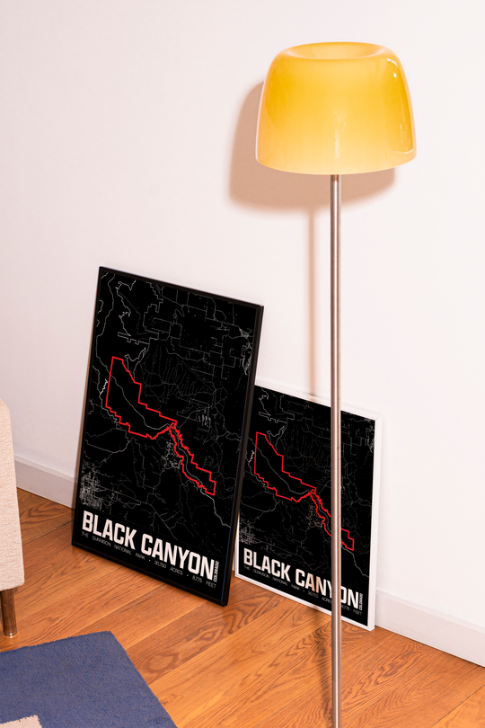 Black Canyon of the Gunnison National Park – Perimeter Map Print