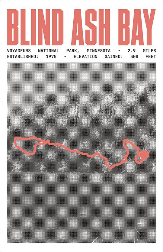 Blind Ash Bay Trail Poster | Voyageurs National Park Prints