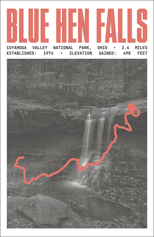 Blue Hen Falls Poster | Cuyahoga Valley National Park Prints