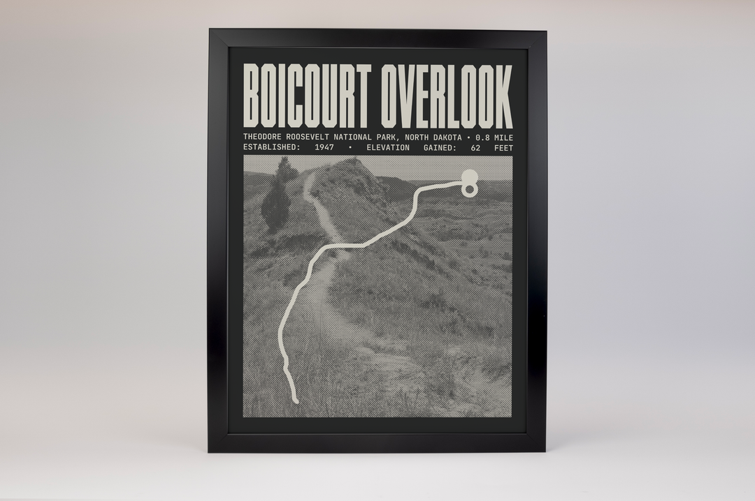 Boicourt Overlook Trail Poster | Theodore Roosevelt National Park Prints