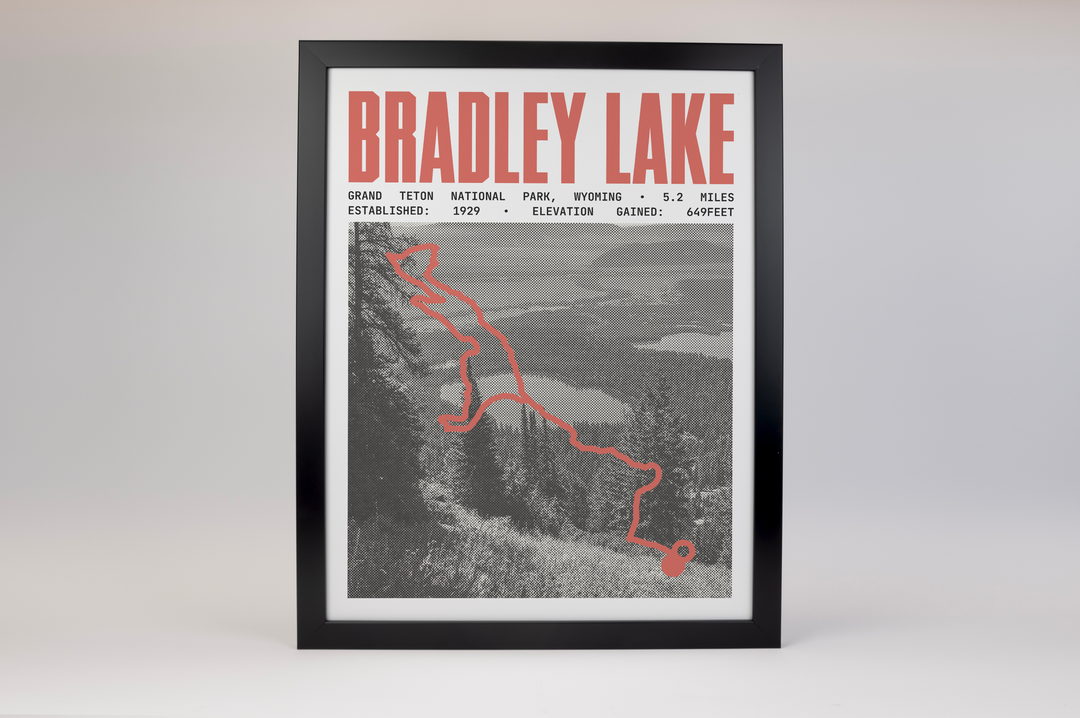 Bradley Lake Trail Poster | Grand Teton National Park Prints