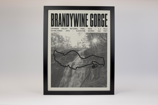 Brandywine Gorge Trail Poster | Cuyahoga Valley National Park Prints