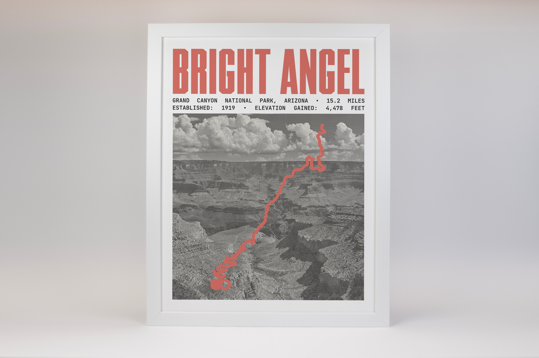 Bright Angel Trail Poster | Grand Canyon National Park Prints