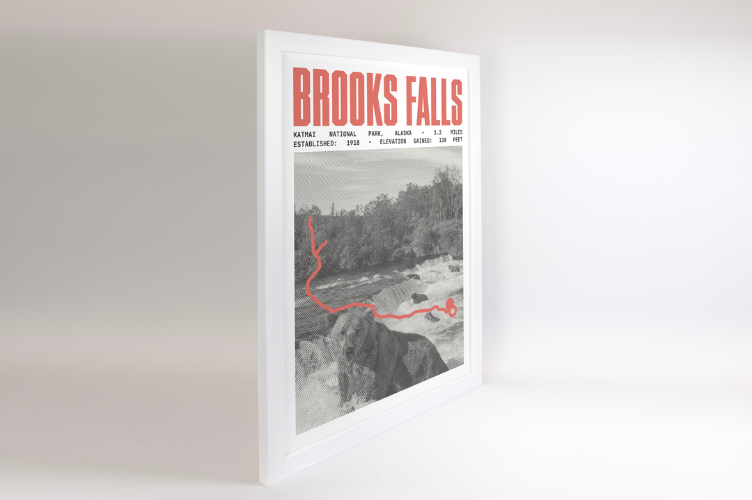 Brooks Falls Trail Poster | Katmai National Park Prints