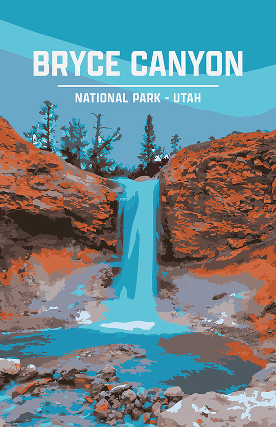 Bryce Canyon National Park Print | Vintage Style