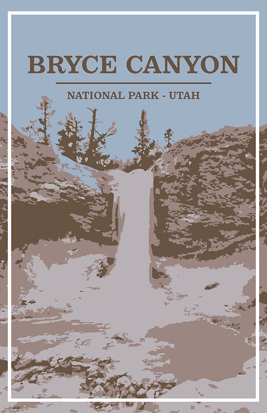 Bryce Canyon National Park Print | Vintage Style