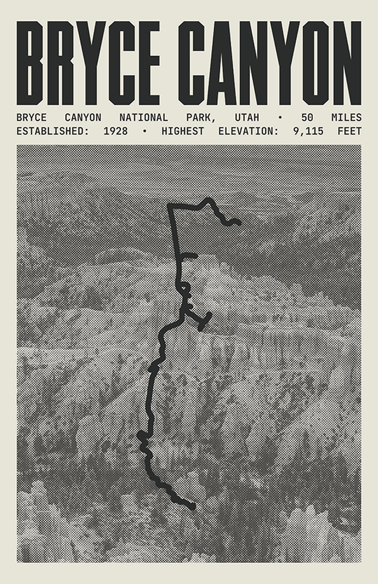 Bryce Canyon National Park Poster