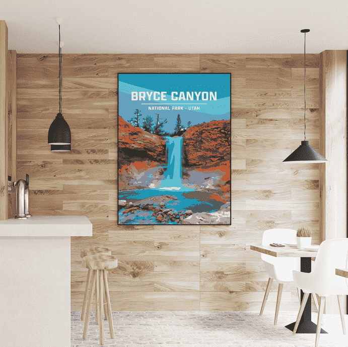 Bryce Canyon National Park Print | Vintage Style