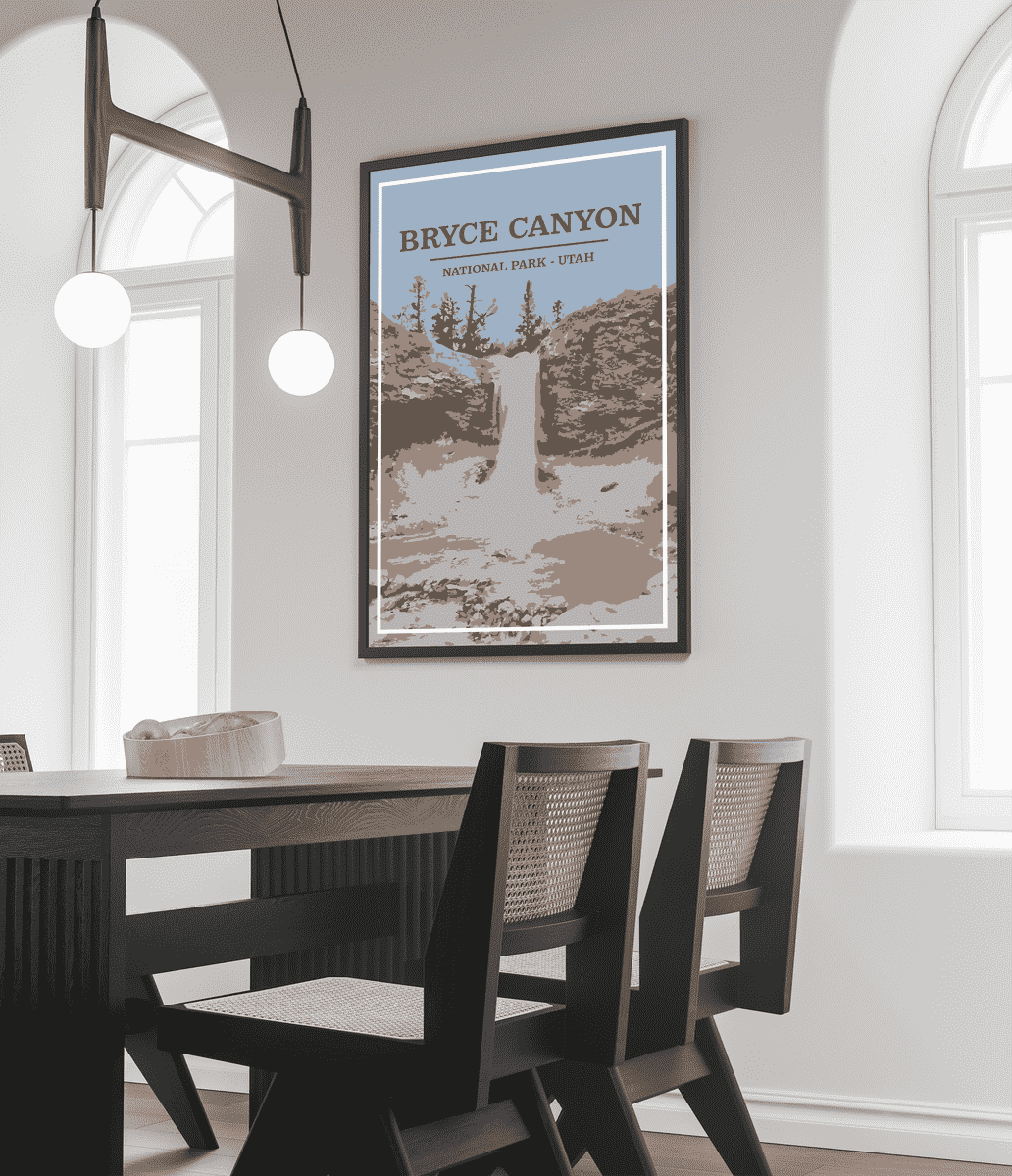 Bryce Canyon National Park Print | Vintage Style