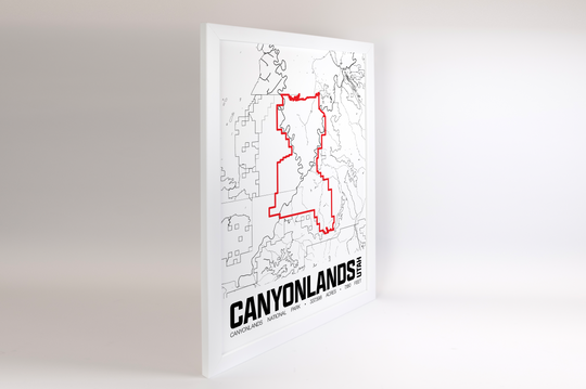 Canyonlands National Park – Perimeter Map Print