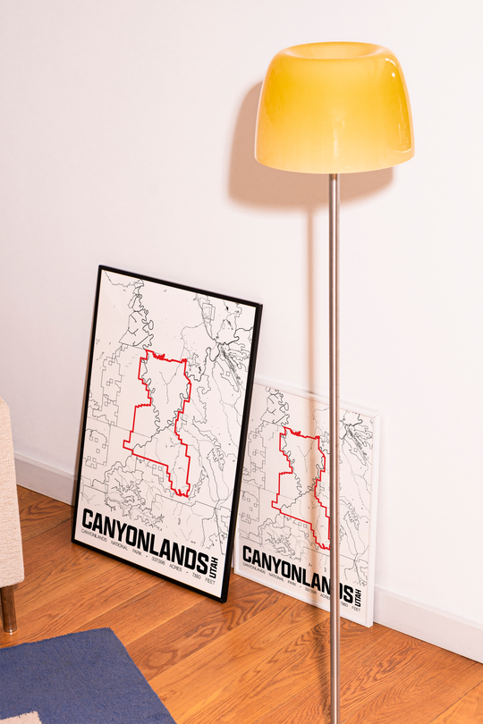 Canyonlands National Park – Perimeter Map Print