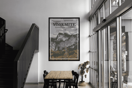Yosemite National Park Print | Vintage Style