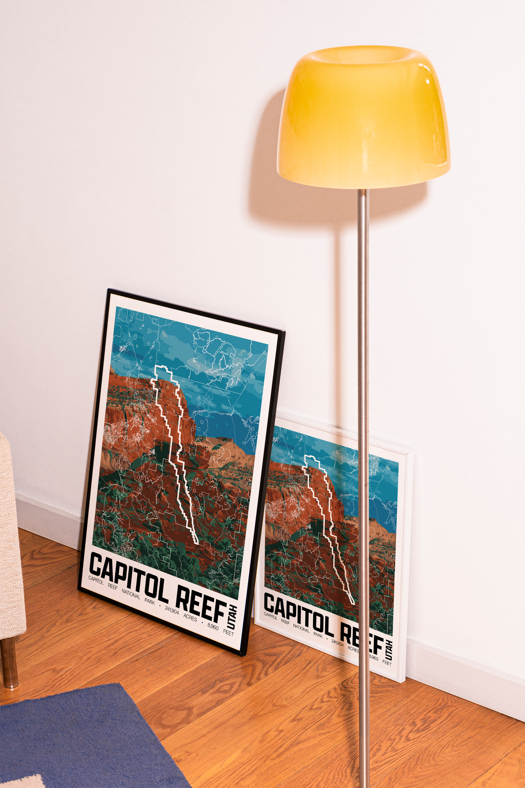 Capitol Reef National Park – Perimeter Map Print