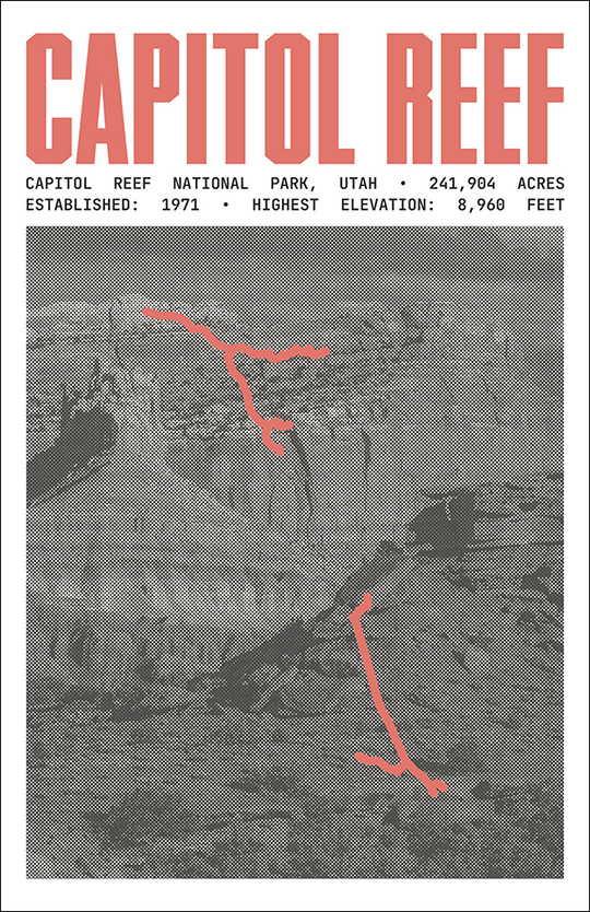 Capitol Reef National Park Poster