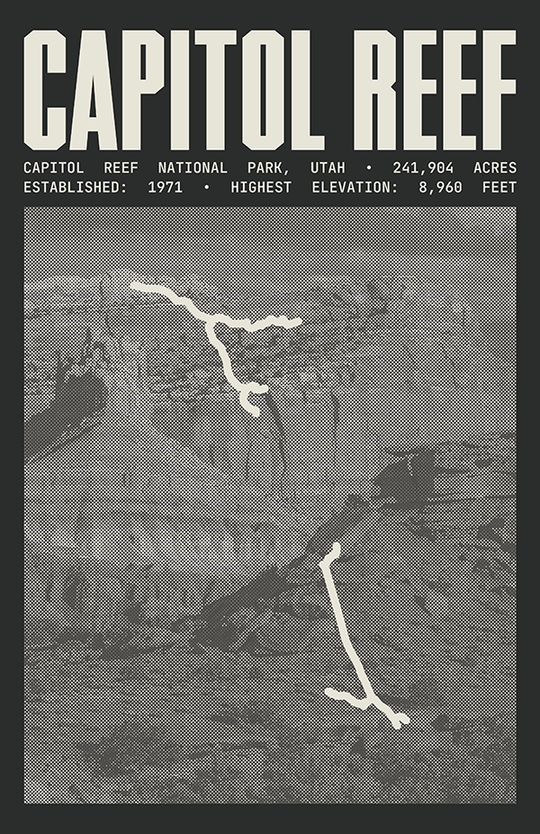 Capitol Reef National Park Poster