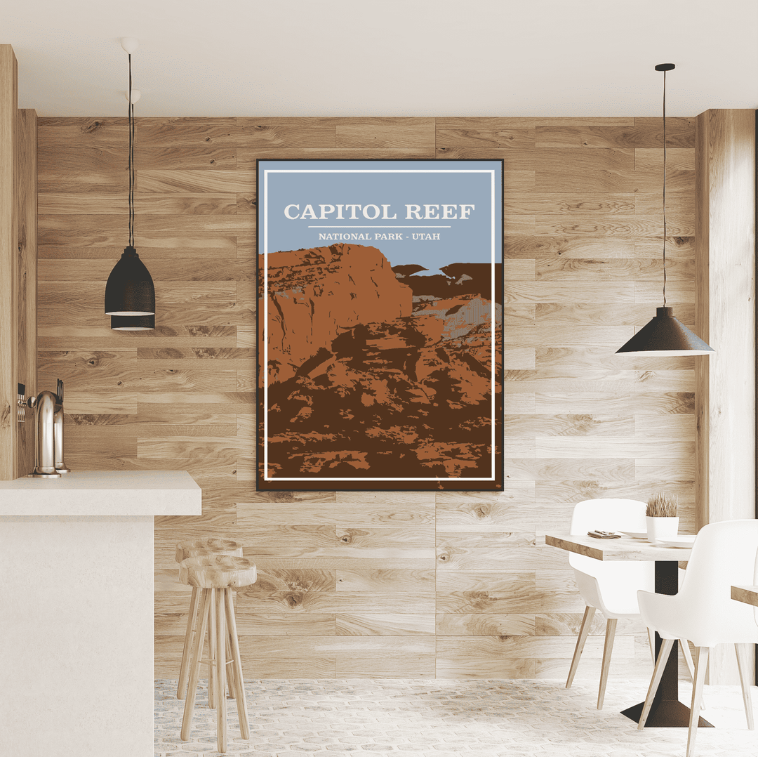 Capitol Reef National Park Print | Vintage Style