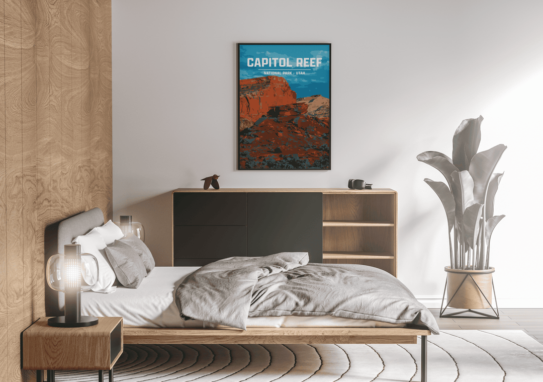 Capitol Reef National Park Print | Vintage Style