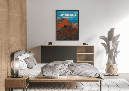 Capitol Reef National Park Print | Vintage Style