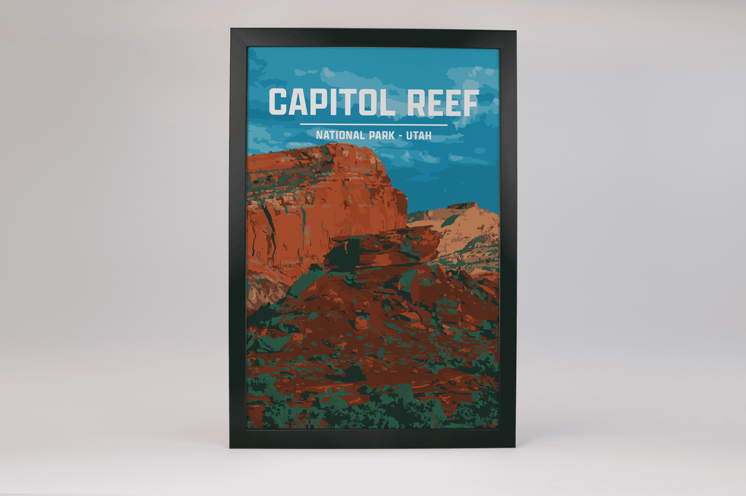 Capitol Reef National Park Print | Vintage Style