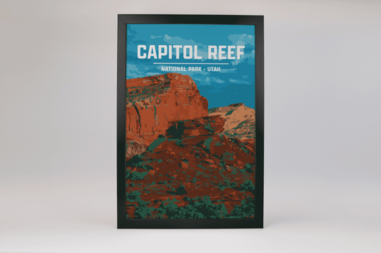 Capitol Reef National Park Print | Vintage Style