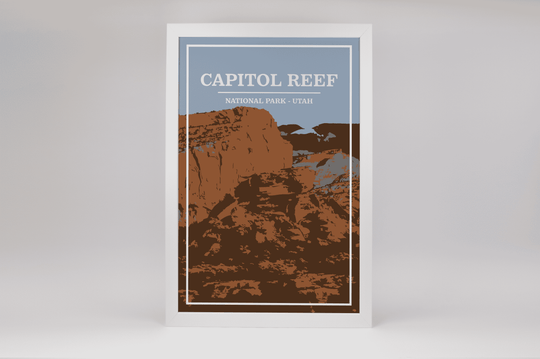 Capitol Reef National Park Print | Vintage Style