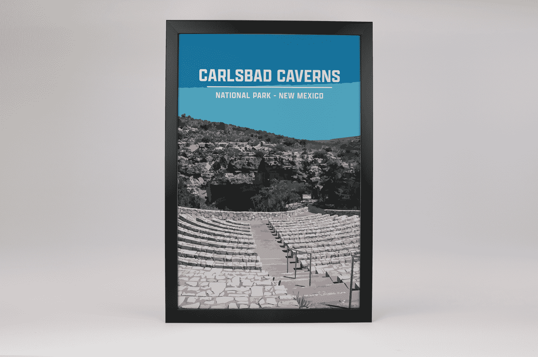 Carlsbad Caverns National Park Print | Vintage Style