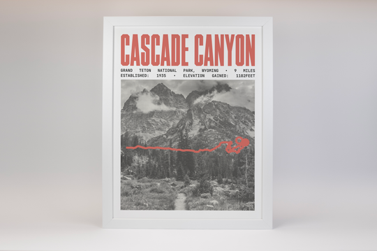 Cascade Canyon Trail Poster | Grand Teton National Park Prints