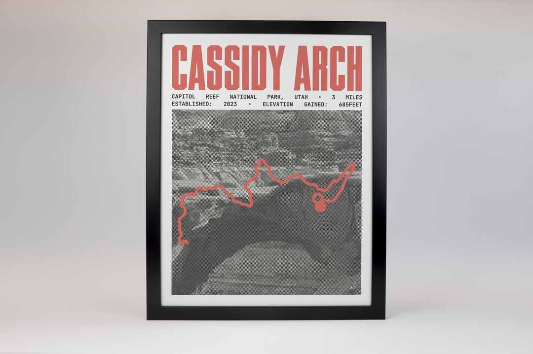 Cassidy Arch Trail Poster | Capitol Reef National Park Prints