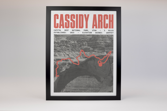 Cassidy Arch Trail Poster | Capitol Reef National Park Prints