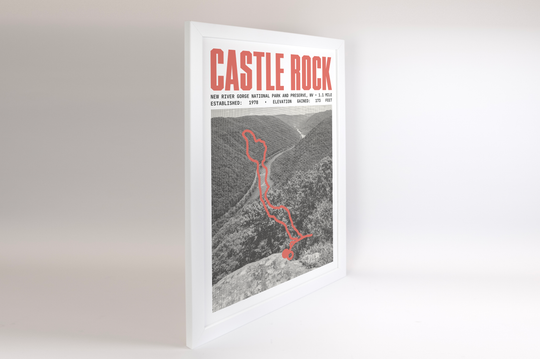 Castle Rock Trail Poster | New River Gorge National Park and Preserve Prints