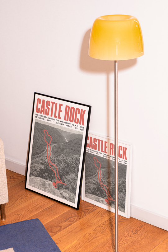 Castle Rock Trail Poster | New River Gorge National Park and Preserve Prints