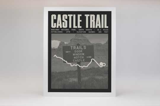 Castle Trail Poster | Badlands National Park Prints