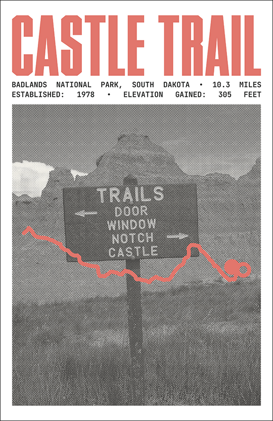 Castle Trail Poster | Badlands National Park Prints